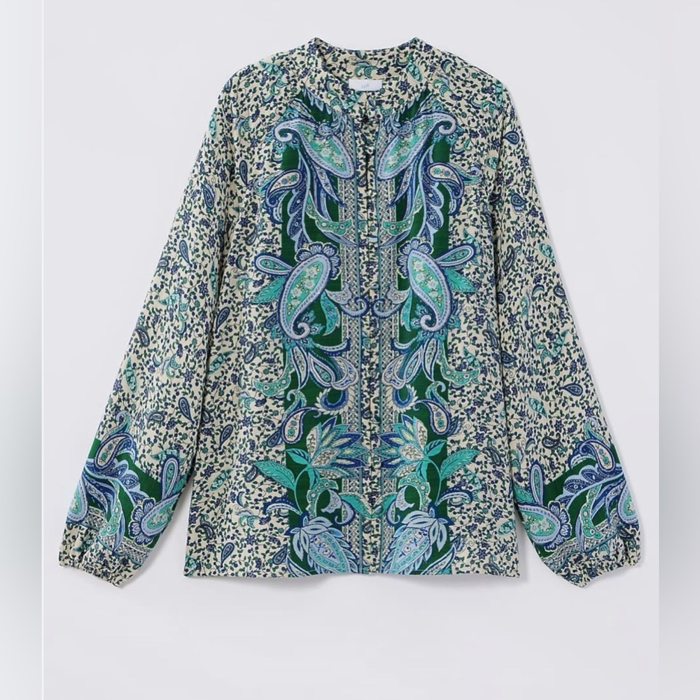 NWT J.Jill Placed-Paisley Top, size LP - Picture 5 of 7